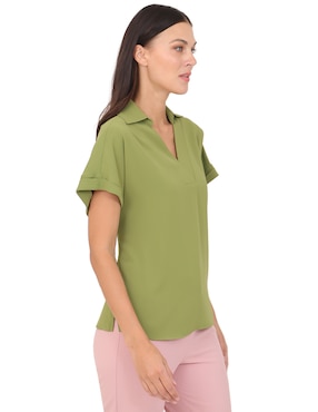 Blusa Duplan manga corta para mujer