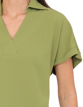 Blusa Duplan manga corta para mujer