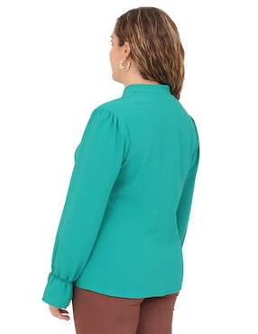 Blusa Duplan Petite manga larga para mujer