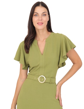 Vestido arriba de la rodilla casual Duplan para mujer