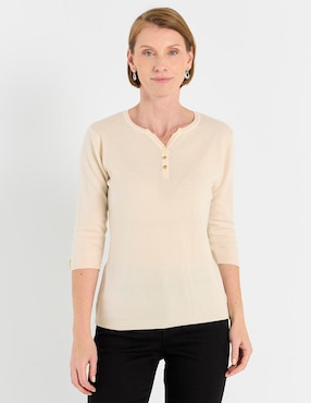Blusa Vitos manga 3/4 para mujer
