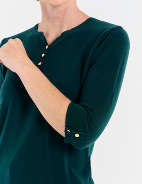 Blusa Vitos manga 3/4 para mujer