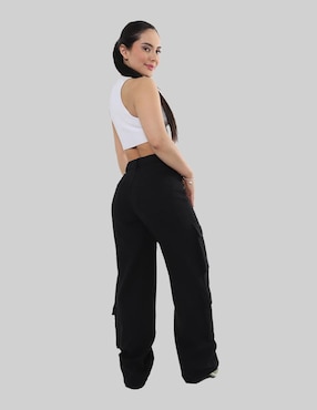 Jeans cargo relajado American College Usa para mujer