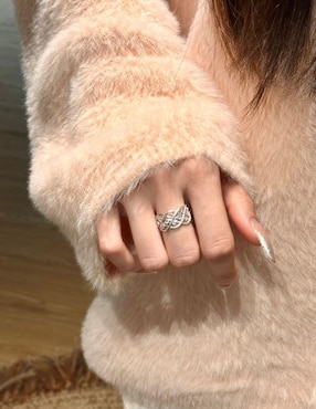 Anillo Yoiko Trama P 925 de plata zirconia