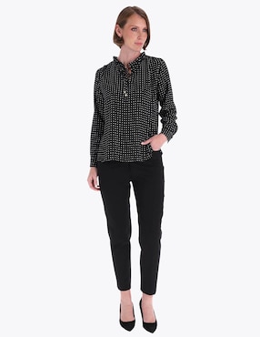 Blusa Charme manga larga para mujer