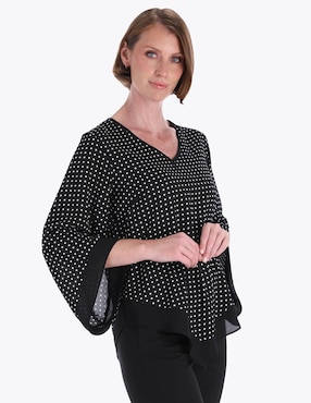 Blusa túnica Charme manga 3/4 para mujer