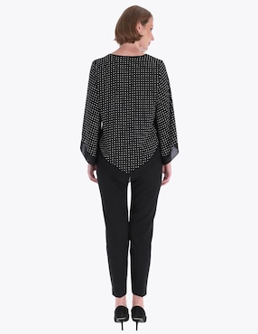 Blusa túnica Charme manga 3/4 para mujer