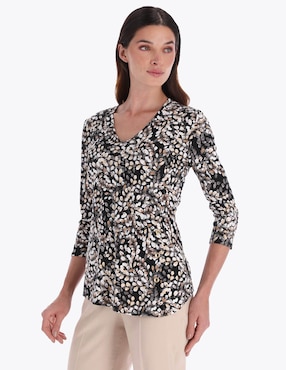 Blusa Charme manga 3/4 para mujer