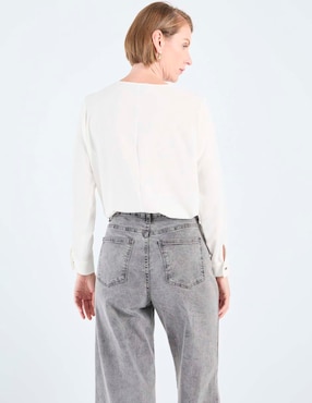 Blusa túnica Damaia Atelier manga larga para mujer
