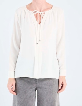 Blusa túnica Damaia Atelier manga larga para mujer