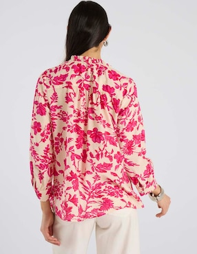 Blusa Lorenza Blau manga larga para mujer