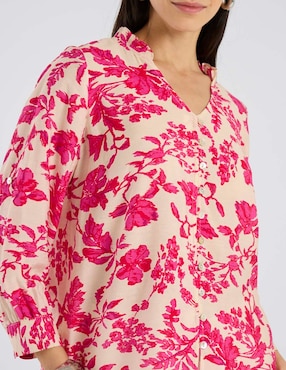 Blusa Lorenza Blau manga larga para mujer