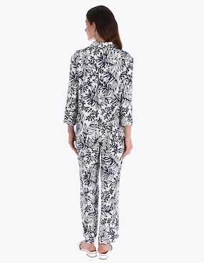 Blusa camisera Charme manga 3/4 para mujer