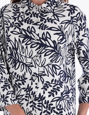 Blusa camisera Charme manga 3/4 para mujer