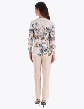 Blusa Charme manga 3/4 para mujer