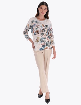Blusa Charme manga 3/4 para mujer