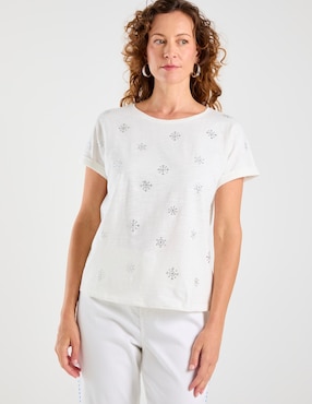 Blusa Damaia Atelier manga corta para mujer