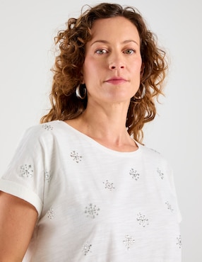 Blusa Damaia Atelier manga corta para mujer