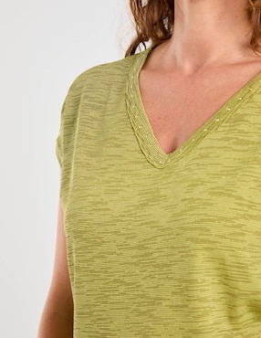 Blusa Damaia Atelier manga corta para mujer