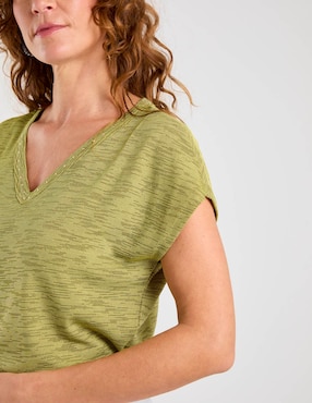 Blusa Damaia Atelier manga corta para mujer