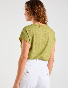 Blusa Damaia Atelier manga corta para mujer
