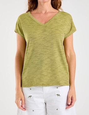 Blusa Damaia Atelier manga corta para mujer