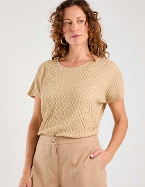 Blusa Damaia Atelier manga corta para mujer