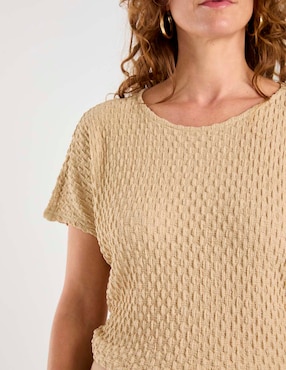 Blusa Damaia Atelier manga corta para mujer