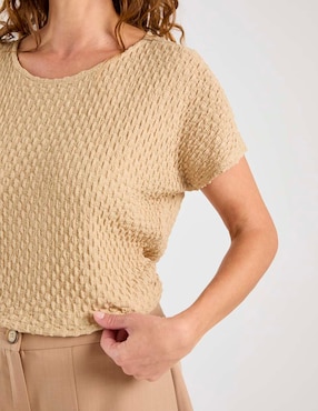 Blusa Damaia Atelier manga corta para mujer