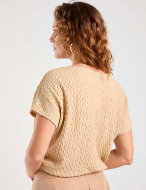 Blusa Damaia Atelier manga corta para mujer