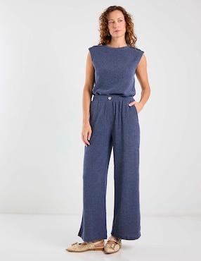 Pantalón relaxed damaia atelier amplio para mujer