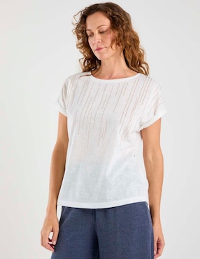 Blusa Damaia Atelier manga corta para mujer