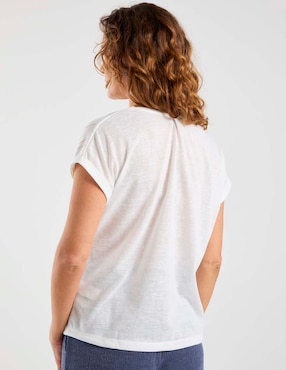 Blusa Damaia Atelier manga corta para mujer