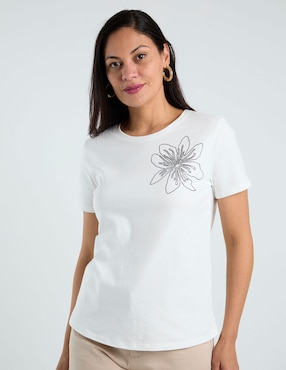Blusa Damaia Atelier manga corta para mujer