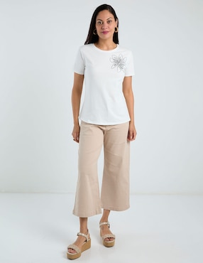 Blusa Damaia Atelier manga corta para mujer