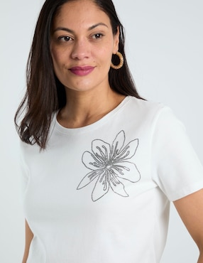 Blusa Damaia Atelier manga corta para mujer