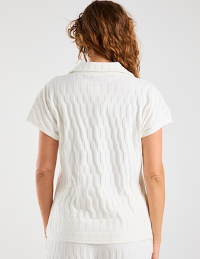 Blusa Damaia Atelier manga corta para mujer