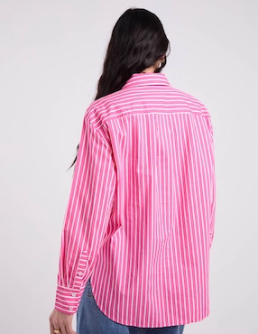 Blusa camisera Talbots manga larga para mujer