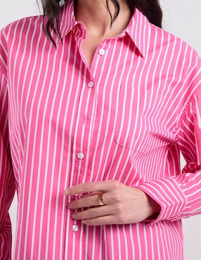 Blusa camisera Talbots manga larga para mujer