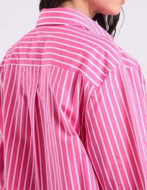 Blusa camisera Talbots manga larga para mujer