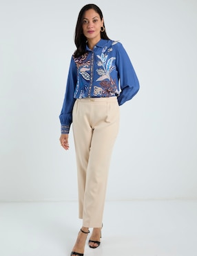 Blusa Talbots manga larga para mujer