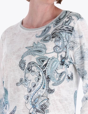 Blusa Charme manga 3/4 para mujer