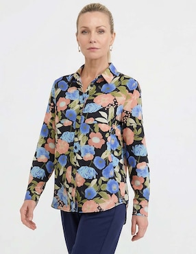 Blusa camisera Morango manga larga para mujer