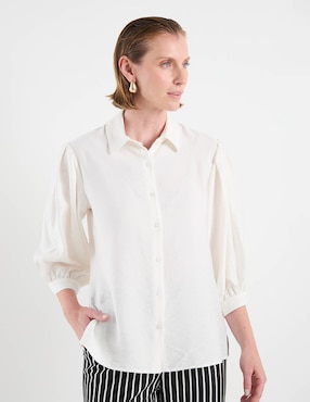 Blusa camisera Morango manga 3/4 para mujer