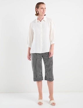 Blusa camisera Morango manga 3/4 para mujer