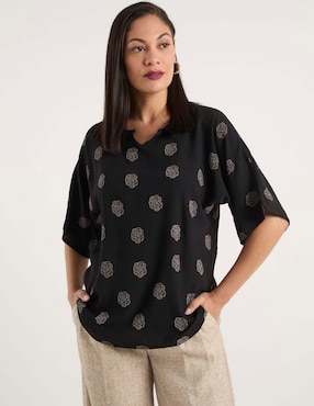 Blusa Morango manga al codo para mujer
