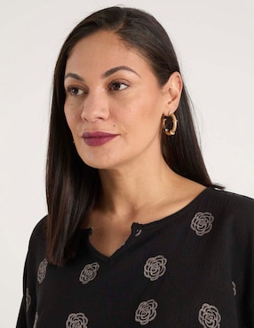 Blusa Morango manga al codo para mujer