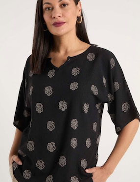 Blusa Morango manga al codo para mujer