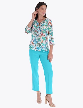 Blusa Charme manga 3/4 para mujer