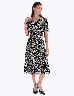 Vestido midi formal Charme Primavera para mujer